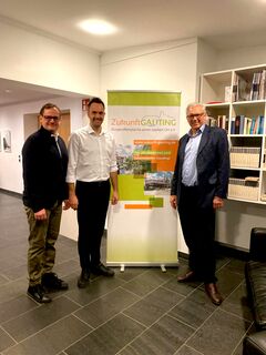 Neuer und alter Vorstand (v.r.n.l.): Dr. Andreas Albath, 1. Vorsitzender, Tammo Körner Schatzmeister, Markus Proksch , 2.Vorsitzender (Foto: Zukunft Gauting)