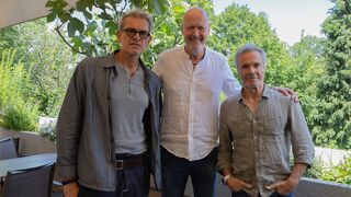 von links: Schauspieler Götz Otto (Jury), Peter v.Schall-Riaucour (Initiator + Stifter) sowie Schauspieler und Umweltaktivist Hannes Jaenicke (Jury) Foto: Michael Schönwälder