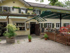 Restaurant Eingang  der Kraillinger Brauerei