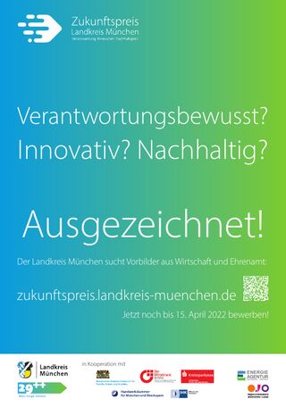 Zukunftspreis des Landkreis München - jetzt bewerben