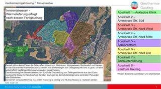 Erschließung des Gemeindegebiets von West nach Ost (Quelle: gauting.de / Geothermie Gauting Verwaltungs GmbH)