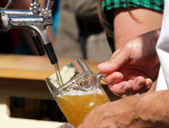 Fassbiere der Augustiner Brauerei und Tegernseer Bier auf Bestellung