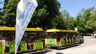 Mit der Bimmelbahn von Angebot zu Angebot (Foto: Birgit Doll/Gemeinde Gräfelfing)