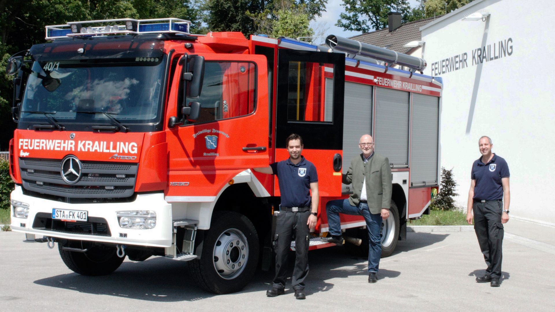 Neues Fahrzeug der Feuerwehr Krailling