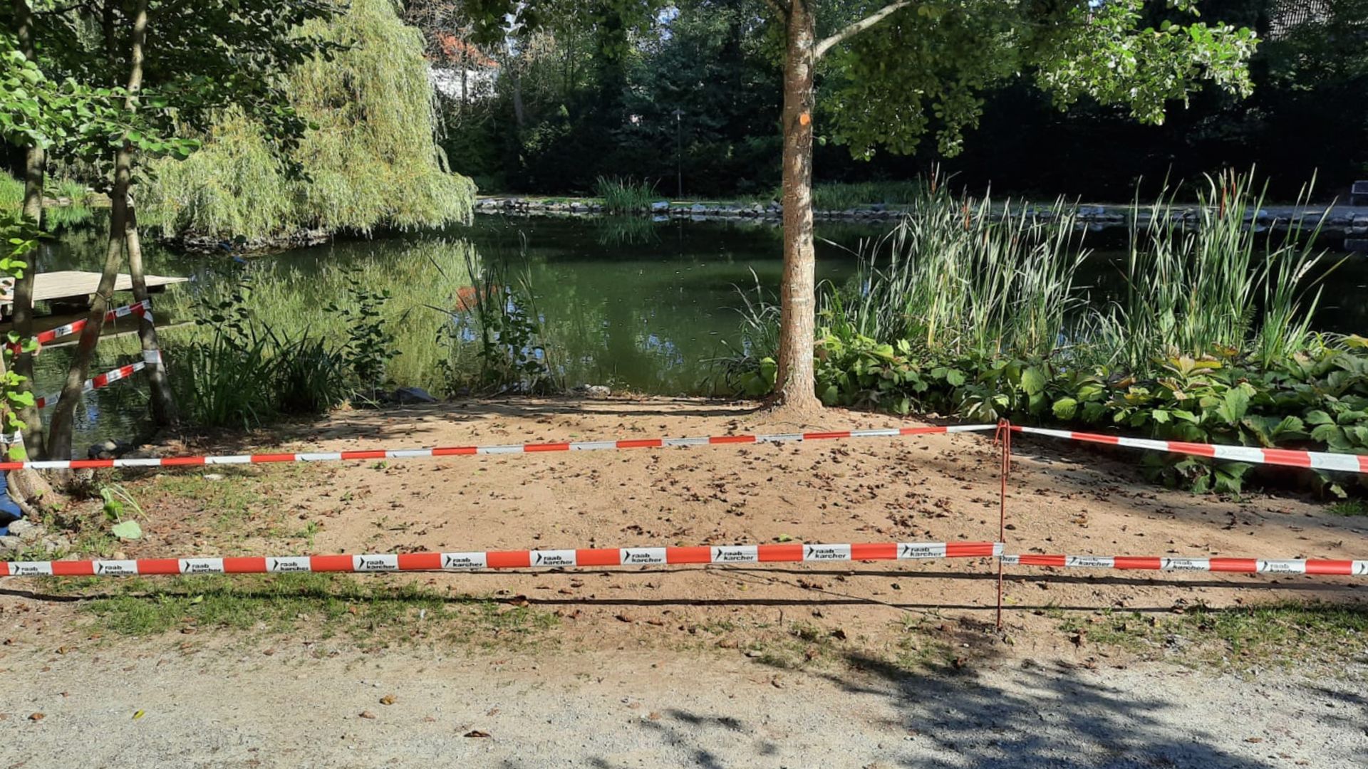 Pflege der Grünanlagen am Berger Weiher