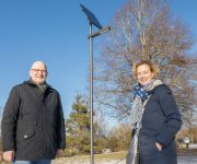 Zum Artikel: Erste Solar-Straßenlampe Kraillings