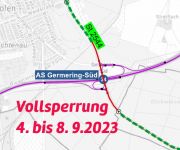 Zum Artikel: Vollsperrung der Staatsstraße St 2544 zwischen Planegg und Germering