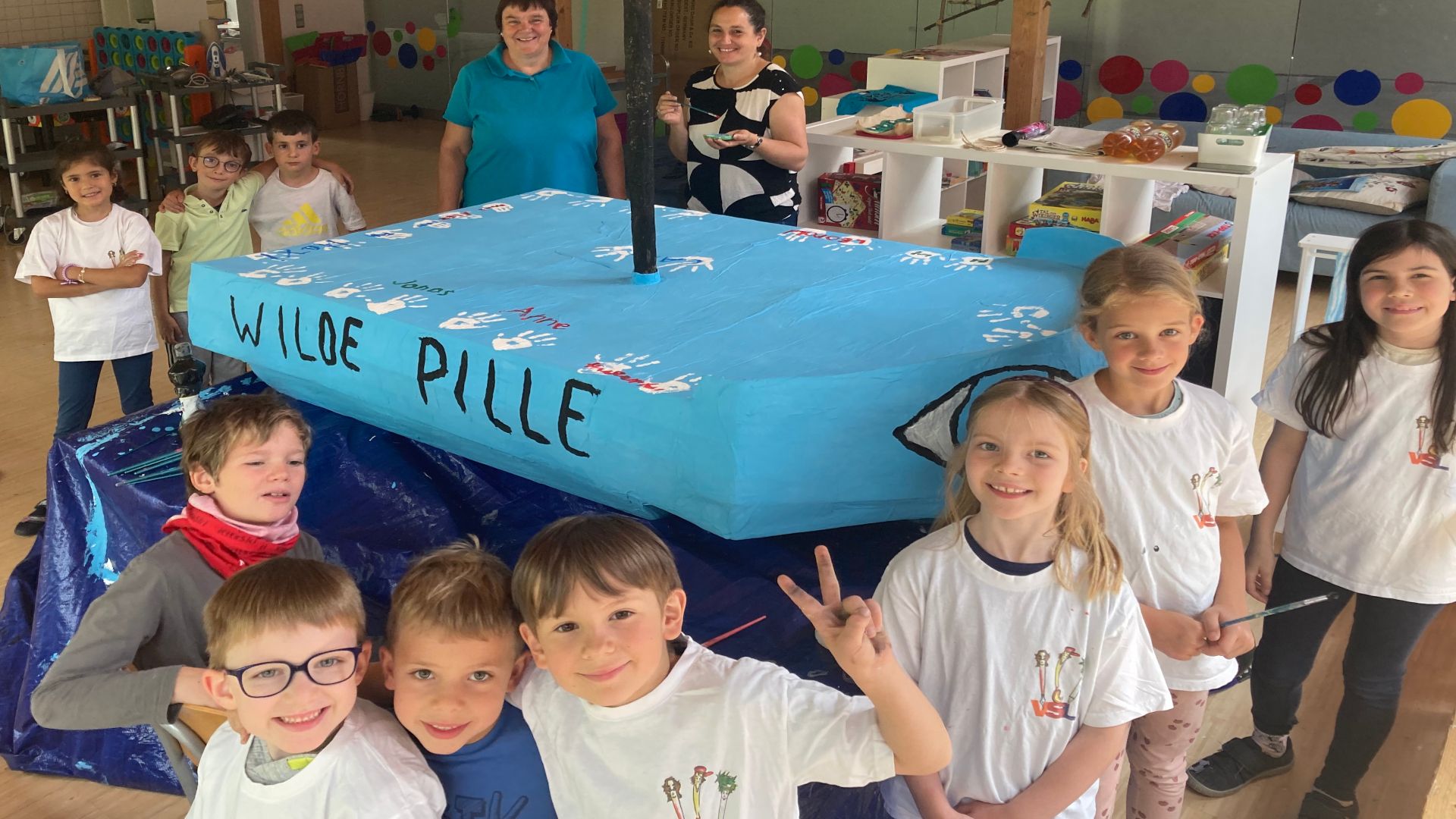 Die "Wilde Pille" von Lochham und die Bootsbauer (Foto: KJR)
