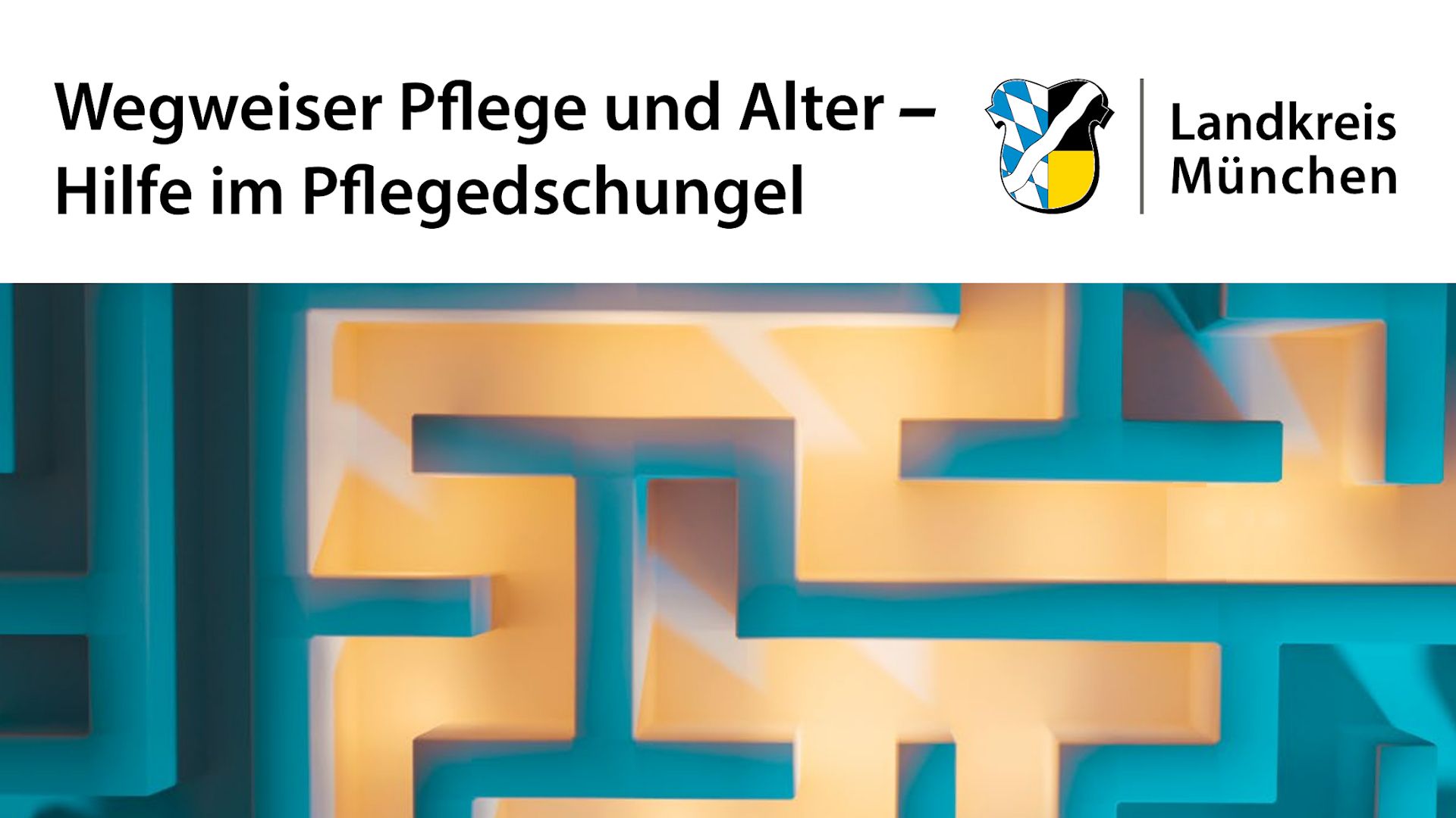 Wegweiser Pflege und Alter – Hilfe im Pflegedschungel (Grafik: Landkreis München)